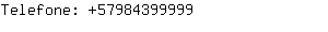 Telefone: 5798439....