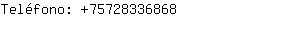 Teléfono: 7572833....