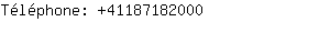 Téléphone: 4118718....