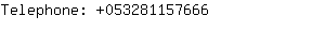 Telephone: 05328115....