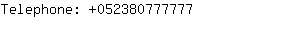 Telephone: 05238077....
