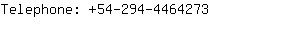 Telephone: 54-294-446....