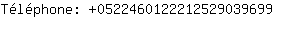 Tlphone: 052246012221252903....