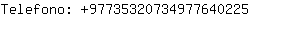 Telefono: 9773532073497764....
