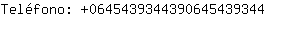 Telfono: 064543934439064543....