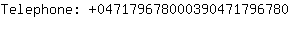 Telephone: 04717967800039047179....