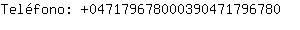 Telfono: 04717967800039047179....