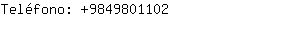 Teléfono: 984980....