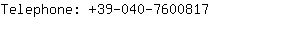 Telephone: 39-040-760....