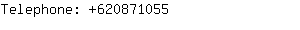 Telephone: 62087....