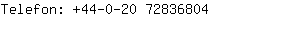Telefon: 44-0-20 7283....