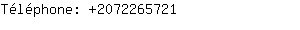 Téléphone: 207226....