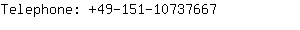 Telephone: 49-151-1073....