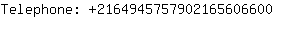 Telephone: 216494575790216560....