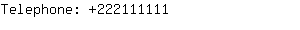 Telephone: 22211....