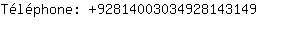 Tlphone: 9281400303492814....