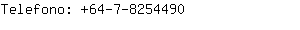 Telefono: 64-7-825....