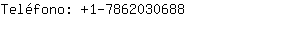 Teléfono: 1-786203....