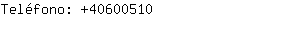 Teléfono: 4060....