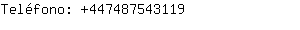 Teléfono: 44748754....