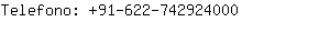 Telefono: 91-622-74292....