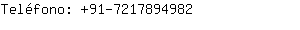 Teléfono: 91-721789....