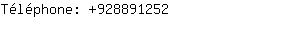 Téléphone: 92889....