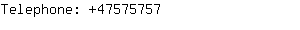 Telephone: 4757....