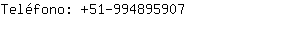 Teléfono: 51-99489....