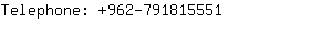 Telephone: 962-79181....