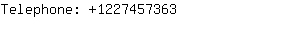 Telephone: 122745....