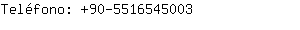 Teléfono: 90-551654....