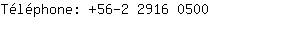 Téléphone: 56-2 2916 ....