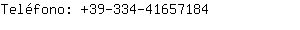 Telfono: 39-334-4165....