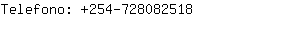 Telefono: 254-72808....