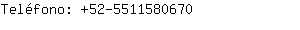 Teléfono: 52-551158....