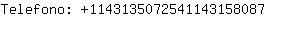 Telefono: 114313507254114315....