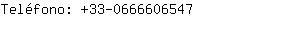 Teléfono: 33-066660....