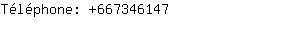 Téléphone: 66734....