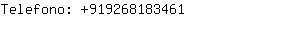 Telefono: 91926818....