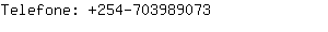 Telefone: 254-70398....