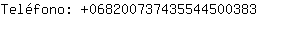 Telfono: 06820073743554450....