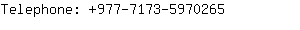 Telephone: 977-7173-597....