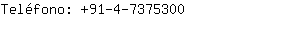 Teléfono: 91-4-737....