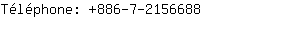 Tlphone: 886-7-215....