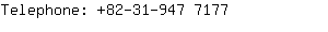 Telephone: 82-31-947 ....