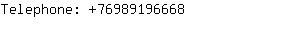 Telephone: 7698919....