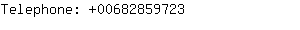 Telephone: 0068285....
