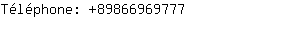 Téléphone: 8986696....