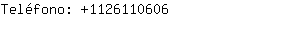 Teléfono: 112611....